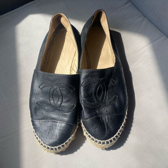 CHANEL Lambskin CC Espadrilles black - Picture 12 of 12